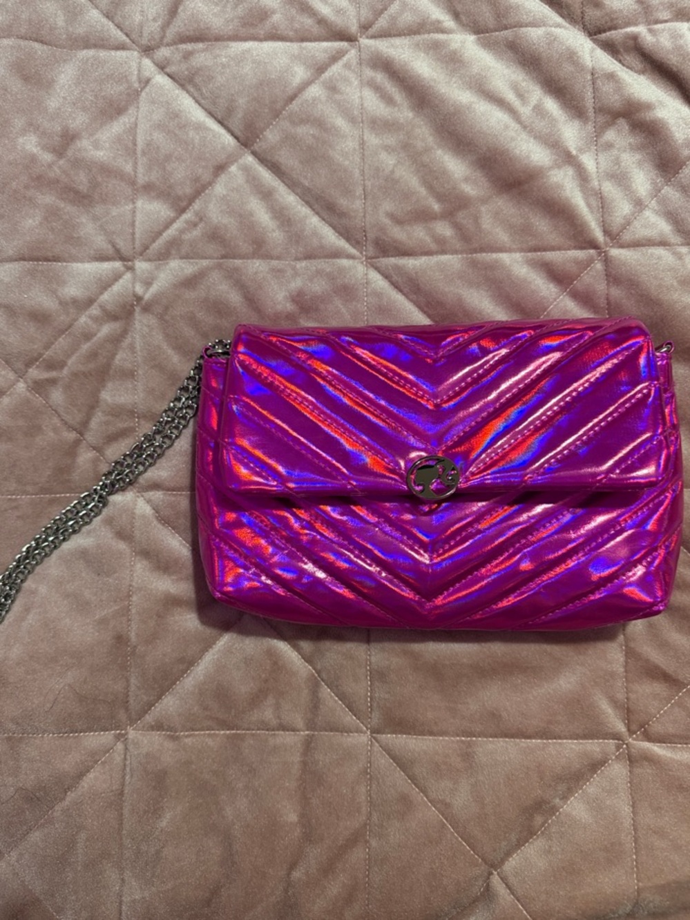 Barbie Pink Quilted Crossbody Bag - Picture 5 of 5